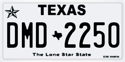 TX license plate DMD2250