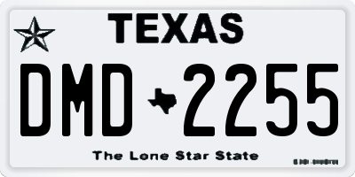 TX license plate DMD2255