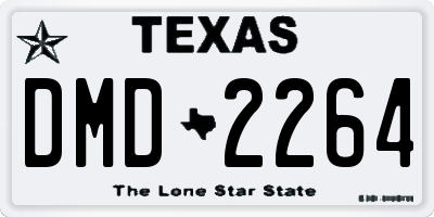 TX license plate DMD2264