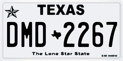 TX license plate DMD2267