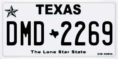 TX license plate DMD2269