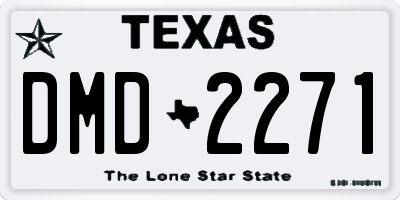 TX license plate DMD2271