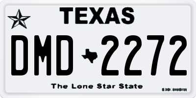 TX license plate DMD2272