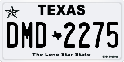 TX license plate DMD2275