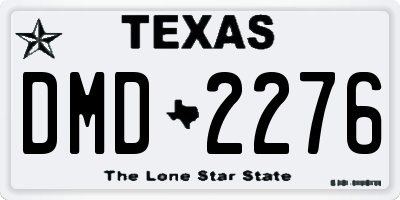 TX license plate DMD2276