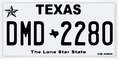 TX license plate DMD2280