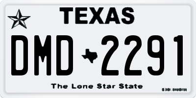 TX license plate DMD2291