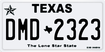 TX license plate DMD2323