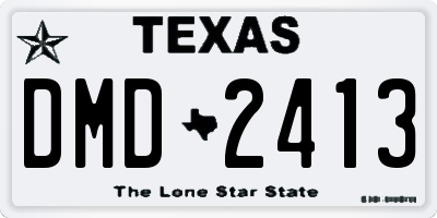 TX license plate DMD2413