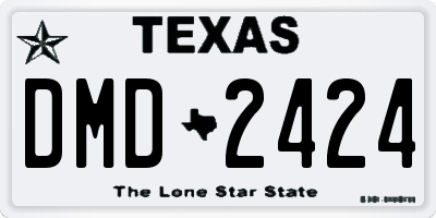 TX license plate DMD2424