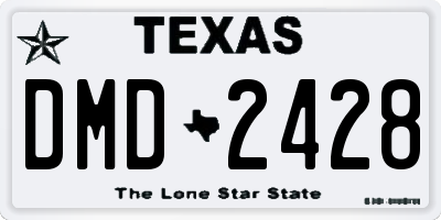TX license plate DMD2428