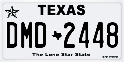 TX license plate DMD2448