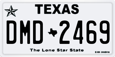 TX license plate DMD2469