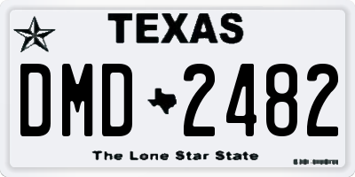 TX license plate DMD2482
