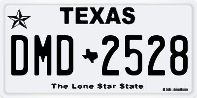 TX license plate DMD2528