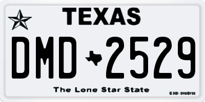 TX license plate DMD2529