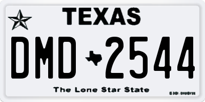 TX license plate DMD2544