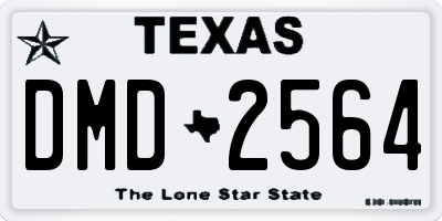 TX license plate DMD2564