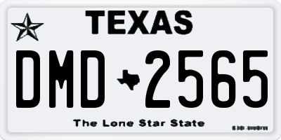 TX license plate DMD2565