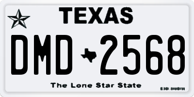 TX license plate DMD2568