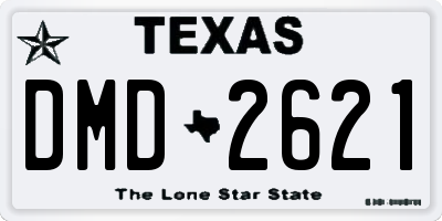 TX license plate DMD2621