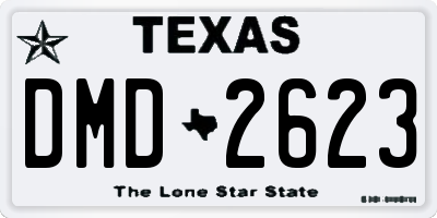 TX license plate DMD2623