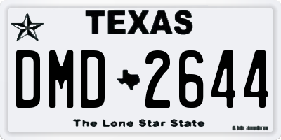 TX license plate DMD2644