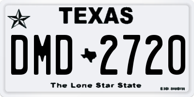TX license plate DMD2720