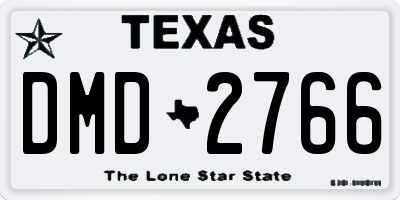 TX license plate DMD2766