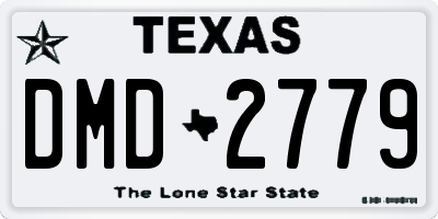 TX license plate DMD2779