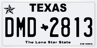 TX license plate DMD2813
