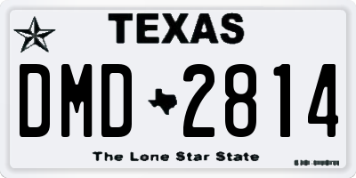 TX license plate DMD2814