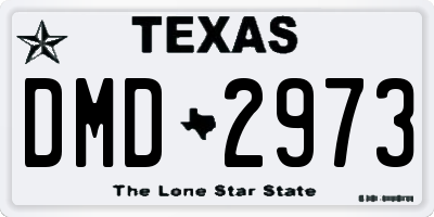 TX license plate DMD2973