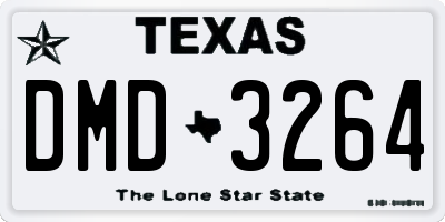 TX license plate DMD3264