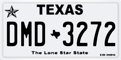TX license plate DMD3272