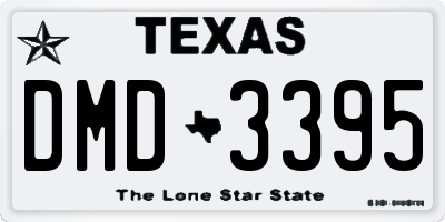 TX license plate DMD3395