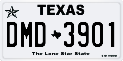TX license plate DMD3901