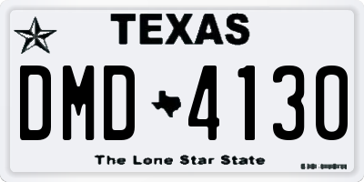 TX license plate DMD4130