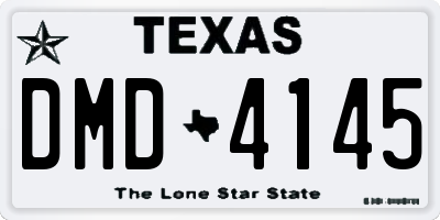 TX license plate DMD4145