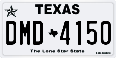 TX license plate DMD4150