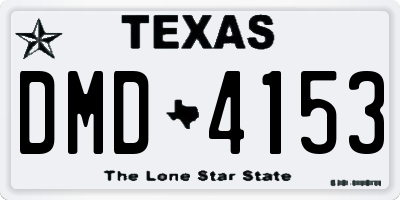 TX license plate DMD4153