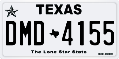 TX license plate DMD4155