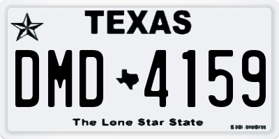 TX license plate DMD4159