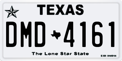 TX license plate DMD4161