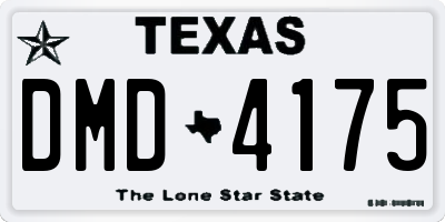 TX license plate DMD4175