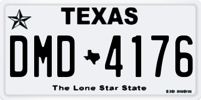 TX license plate DMD4176