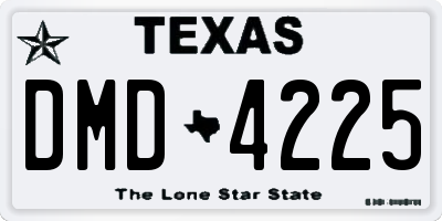 TX license plate DMD4225
