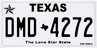 TX license plate DMD4272