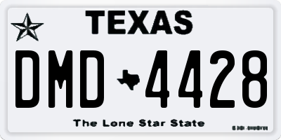 TX license plate DMD4428