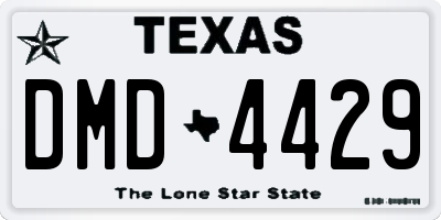 TX license plate DMD4429